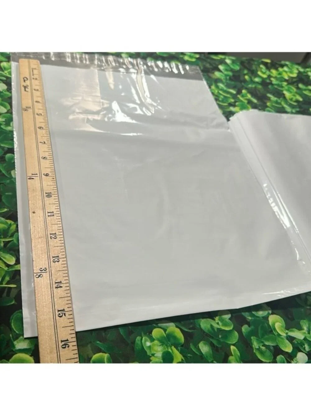 50 -12 x 15.5 Poly Mailers Envelopes Shipping Bags White 2.5 mil  50 pack bulk